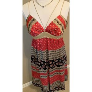 VOOM By JOY HAN 100% Silk Spaghetti Strap DRESS